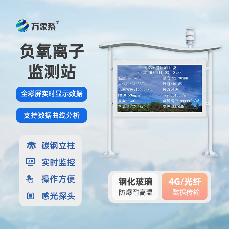 高智能一體化負氧離子監測站：氣象數據一網打盡